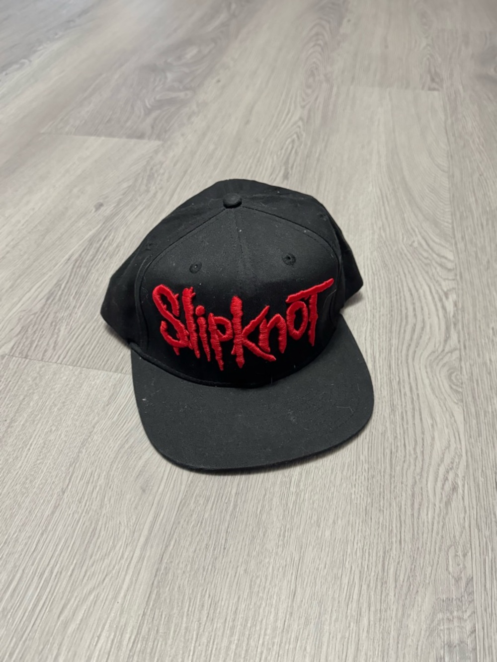 Slipknot Black & Red Embroidered Snapback Hat